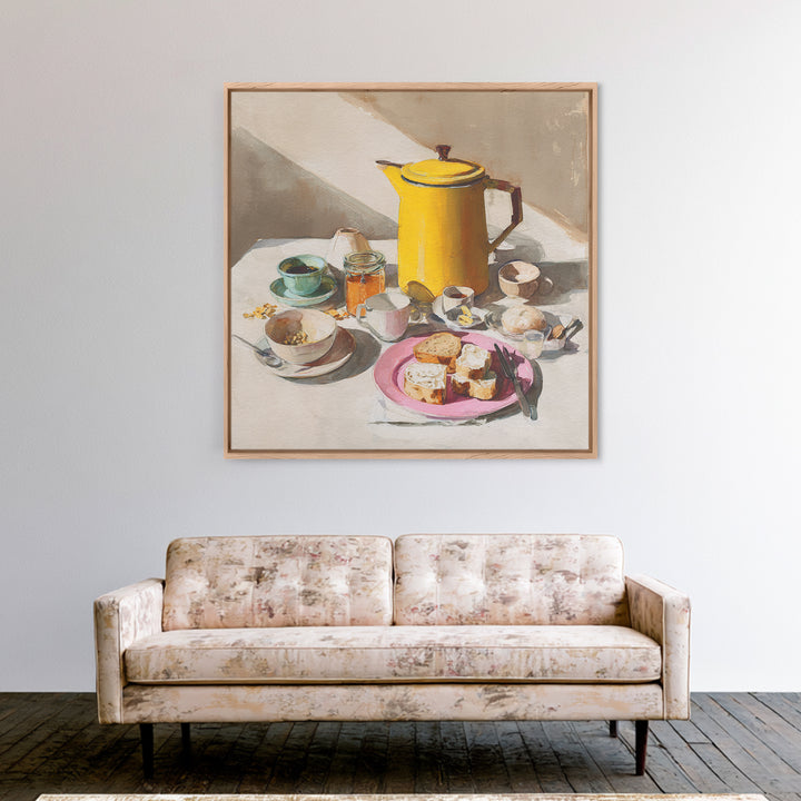 Mid Century Coffee Pot Canvas Print, Coffee Shop Art, Modern Decor, Cafe Decor, Fine Art, Cafe, Wall Decor, Art Print, CSA-1x1-94