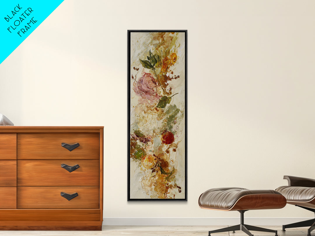 Abstract Brown and Cream Coffee Swirl Canvas Print, Coffee Shop Art, Luxury Decor, Cafe Decor, Abstract Art, Cafe, CSA-1x3-21