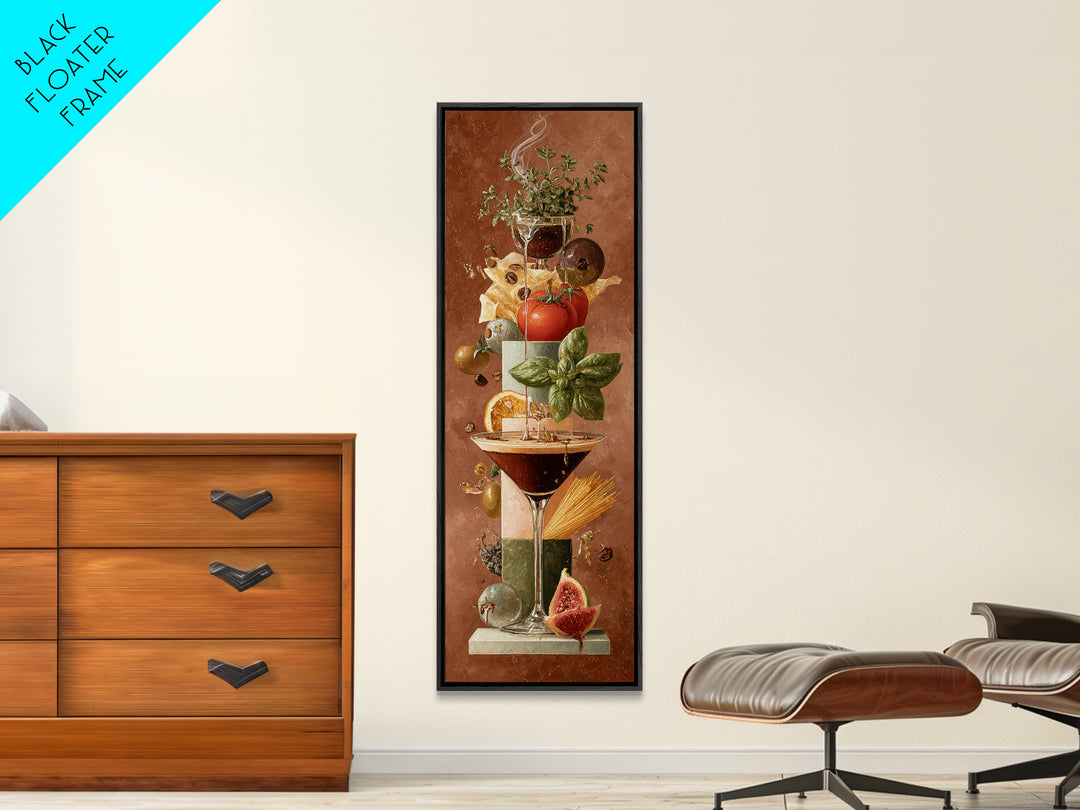 Espresso Martini Coffee Cocktail Still Life Canvas Print, Coffee Shop Art, Fine Art Print, Cafe Decor, Fine Art, Cafe, CSA-1x3-5