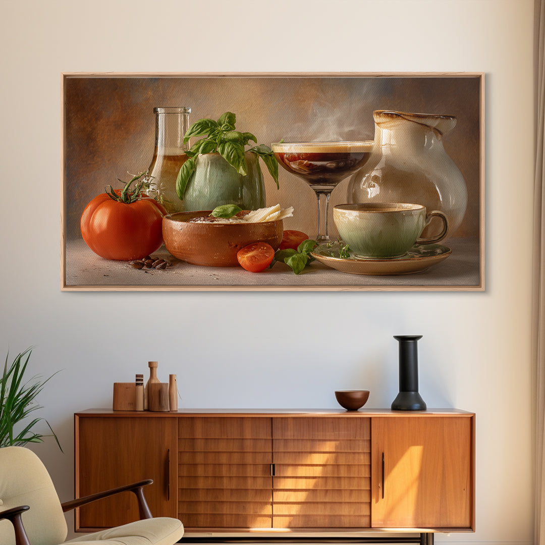 Espresso Martini Coffee Cocktail Still Life Canvas Print, Coffee Shop Art, Kitchen Wall Art, Cafe Decor, Fine Art, Cafe, CSA-2x1-61