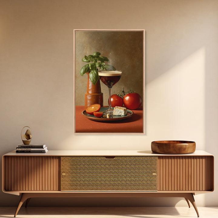 Espresso Martini Coffee Cocktail Still Life Canvas Print, Coffee Shop Art, Kitchen Art, Cafe Decor, Cafe, Minimalist Wall Art, CSA-2x3-49