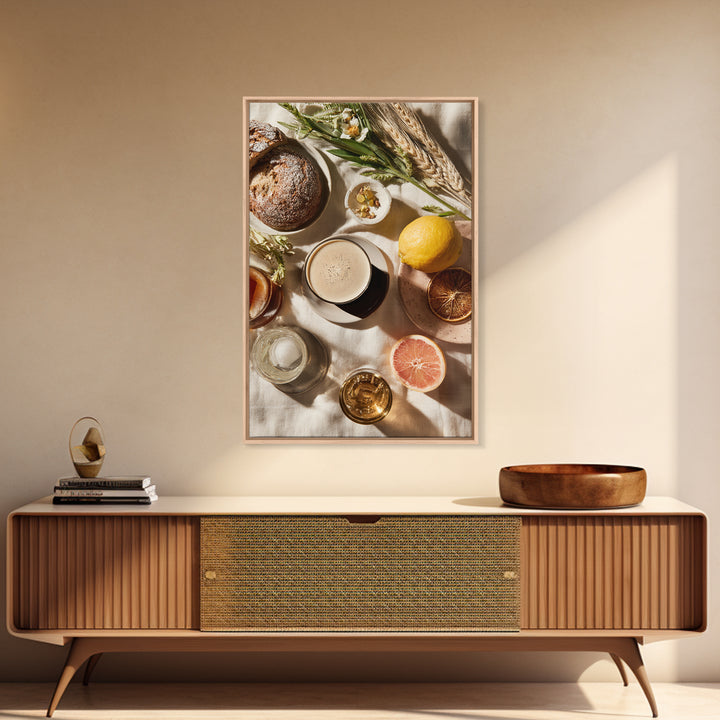 Espresso Martini Coffee Cocktail Still Life Framed Canvas Print, Coffee Shop Art, Canvas Print, Cafe Decor, Fine Art, Cafe, CSA-2x3-73
