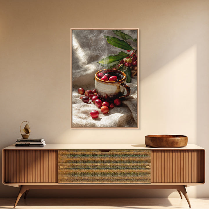 Coffee Farm Landscape Canvas Print, Coffee Shop Art, Kitchen Art, Cafe Decor, Fine Art, Cafe, Minimalist Wall Art, Coffee Art, CSA-2x3-79