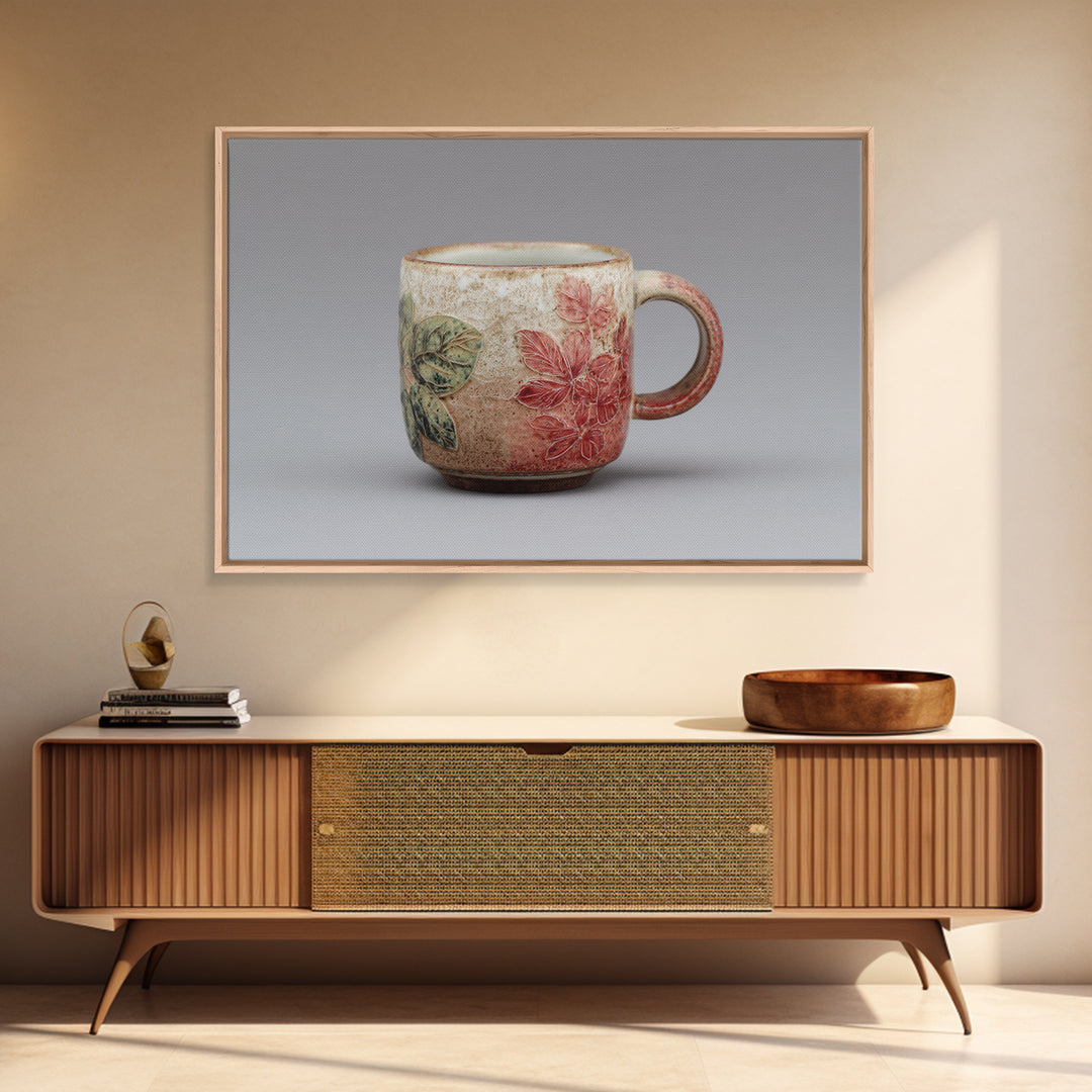 Espresso Cup with Rising Steam and Warm Canvas Print, Coffee Shop Art, Modern Decor, Cafe Decor, Fine Art, Cafe, Wall Decor, CSA-3x2-53