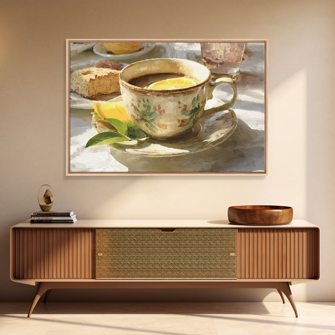 Retro Cafe Poster Coffee Cup Graphic Canvas Print, Coffee Shop Art, Farmhouse Decor, Cafe Decor, Fine Art, Cafe, Moody Wall Art, CSA-3x2-83