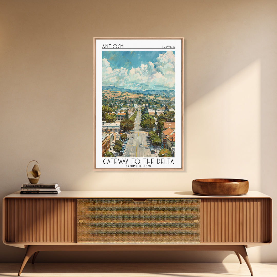 Antioch Travel Poster, Canvas Print, Retro Travel Poster, City Wall Art, Vintage City Poster, Gallery Wall Set, Vintage Travel Print