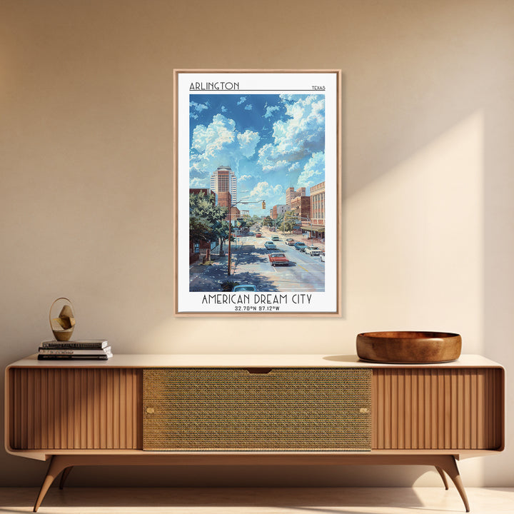 Arlington Travel Poster, Canvas Print, Travel Wall Decor, Minimalist Poster, City Travel Poster, Living Room Wall Art, Travel Prints