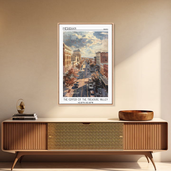 Meridian Travel Poster, Canvas Print, City Travel Poster, Travel Wall Decor, Art Print, Travel Wall Art, Travel Prints, Travel Decor
