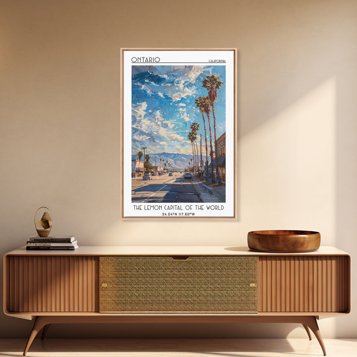 Ontario Travel Poster, Framed Canvas Print, City Travel Poster, Travel Wall Art, Gallery Wall Set, Travel Wall Decor, Fine Art Print