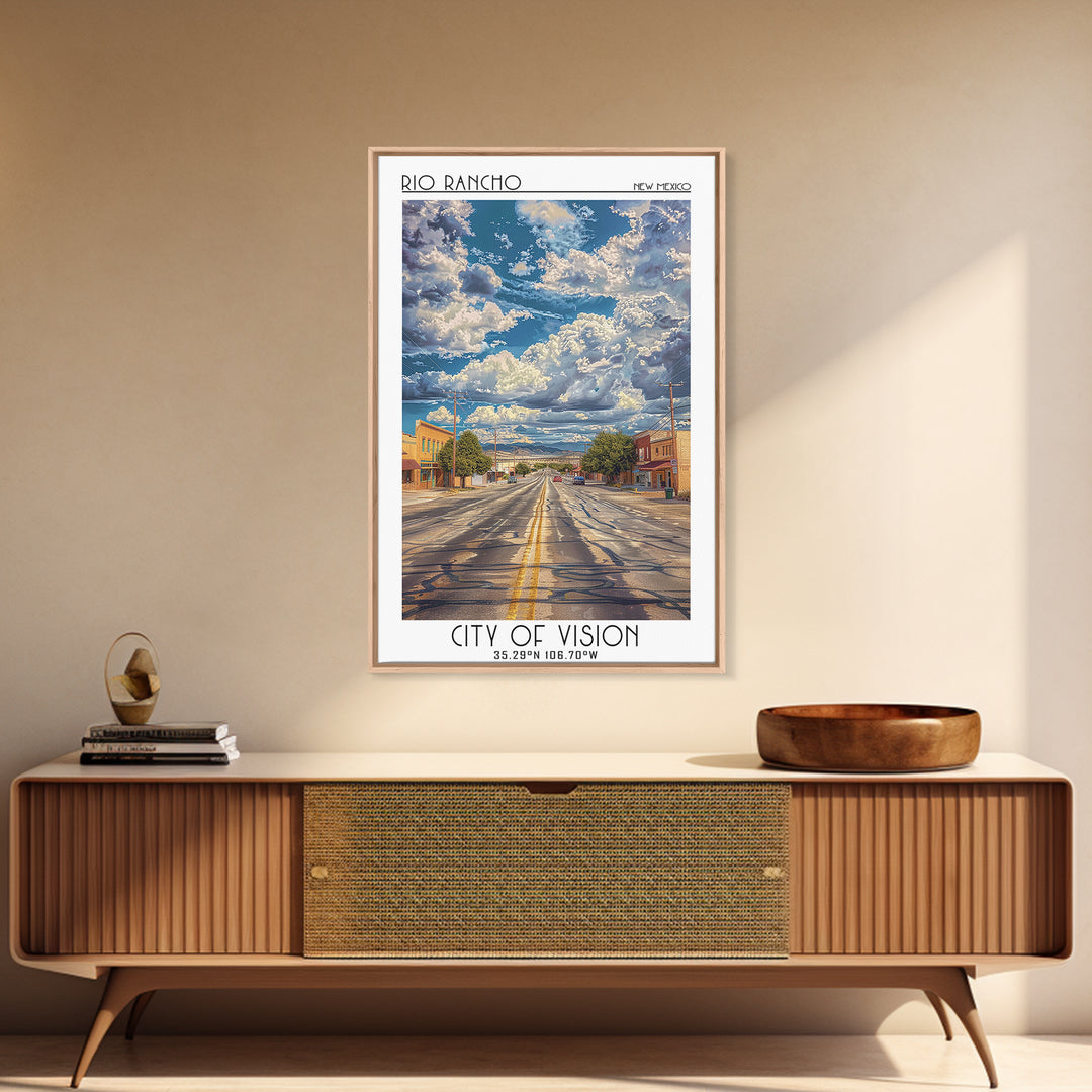 Rio Rancho Travel Poster, Canvas Print, Poster Print, Travel Wall Art, Travel Decor, Wall Art, Retro Travel Poster, Gallery Wall Set