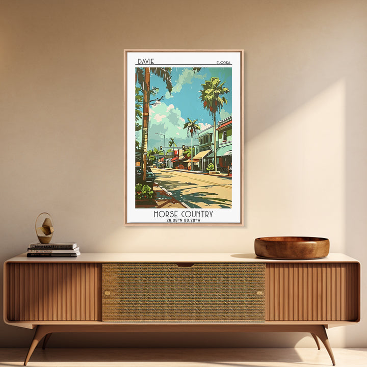 Davie Travel Poster, Canvas Print, Poster Print, Travel Wall Art, Vintage Travel Art, Vintage Posters, Travel Prints, Vintage Poster