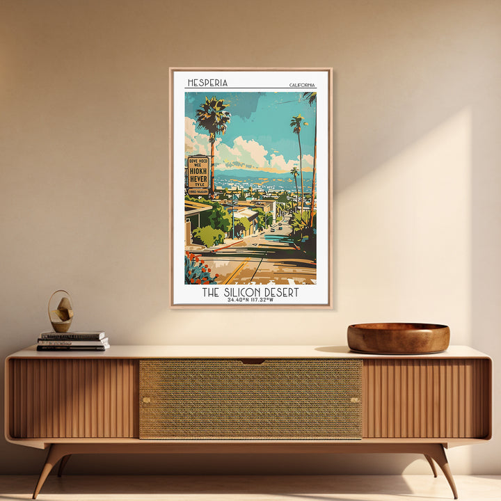 Hesperia California Travel Poster, Canvas Print, Poster Print, Travel Wall Art, Travel Print, Vintage Travel Art, City Travel Poster