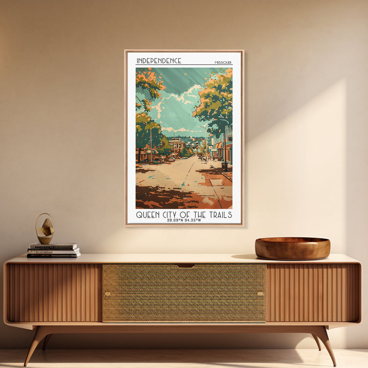 Independence Travel Poster, Canvas Print, City Travel Poster, Travel Wall Decor, Poster Art, Modern Wall Decor, Home Decor, Wall Art