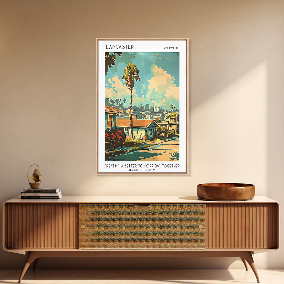 Lancaster Travel Poster, Canvas Print, Travel Prints, Landscape Art, City Travel Poster, Travel Decor, Travel Print, Travel Wall Art
