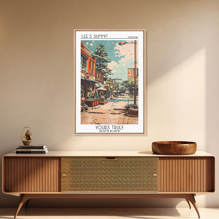 Lees Summit Travel Poster, Canvas Print, City Travel Poster, Travel Wall Art, Travel Posters, Wall Art, Retro Wall Art, Poster Print
