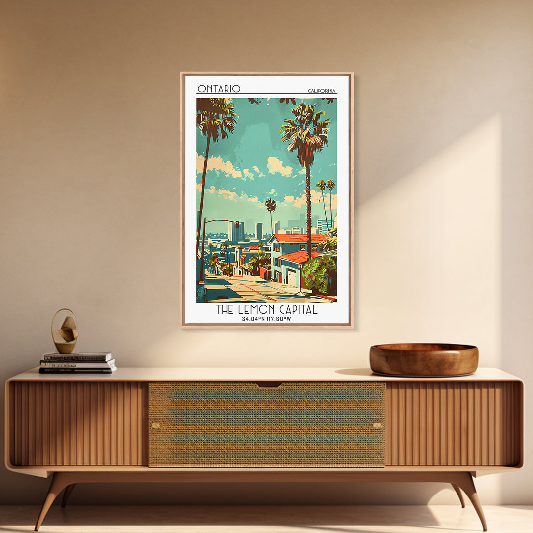 Ontario Travel Poster, Canvas Print, Travel Art Print, Modern Wall Decor, Retro Travel Poster, Landscape Art, Wall Art, Travel Decor