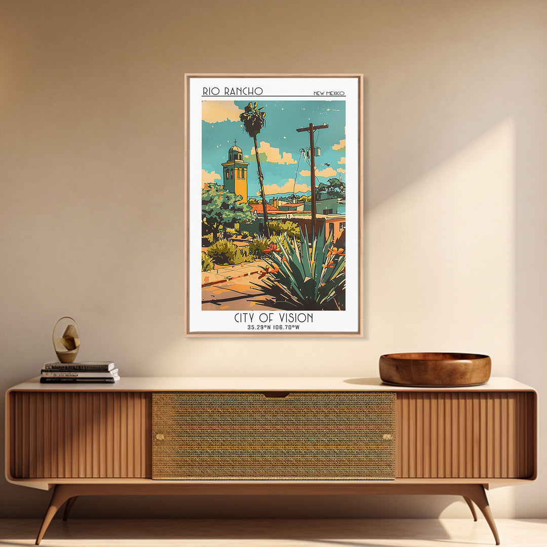 Rio Rancho Travel Poster, Canvas Print, Travel Wall Decor, Minimalist Poster, Travel Art Print, Living Room Wall Art, Travel Posters