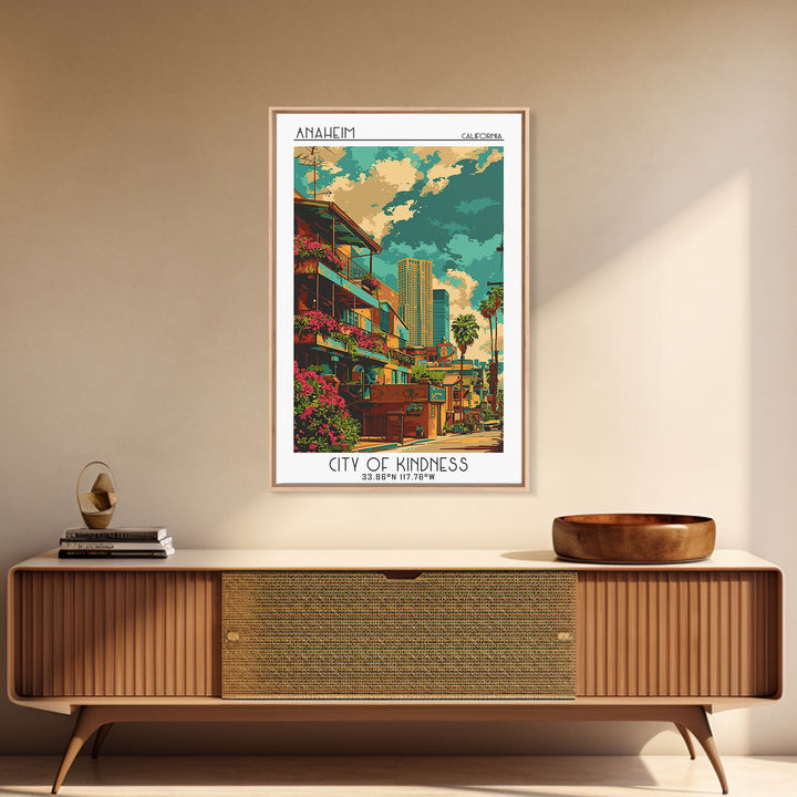 Anaheim Travel Poster, Canvas Print, Poster Print, Travel Wall Art, City Travel Poster, Fine Art Print, Travel Print, City Art Print
