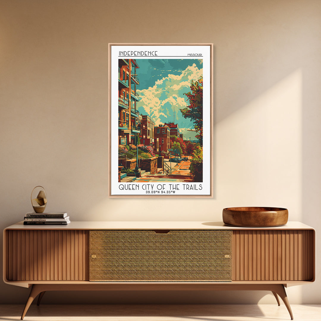 Independence Travel Poster, Canvas Print, Poster Print, Travel Wall Art, Travel Wall Decor, City Travel Poster, Living Room Wall Art