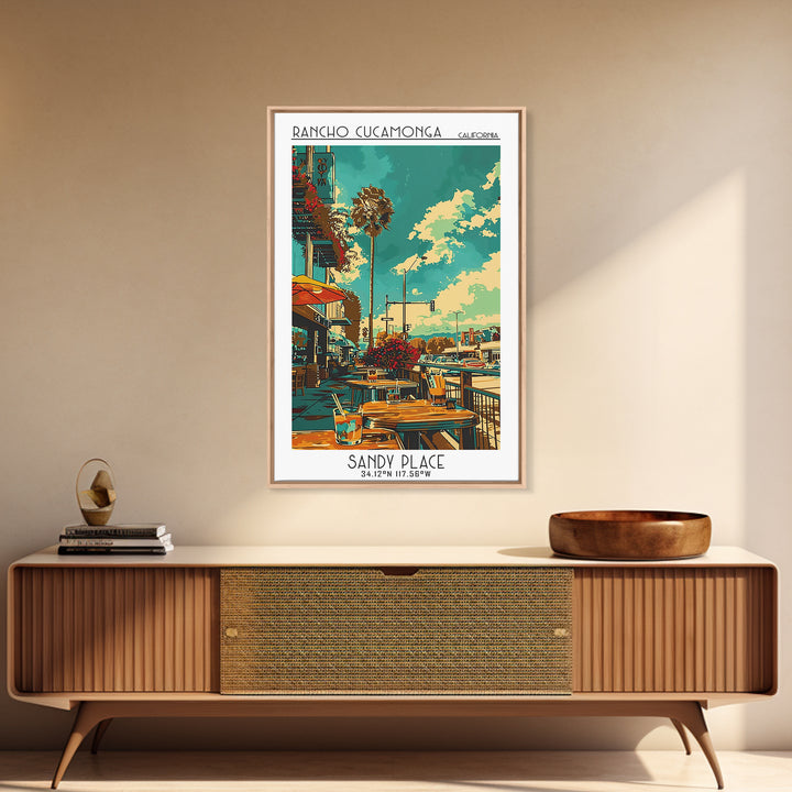 Rancho Cucamonga Travel Poster, Canvas Print, City Travel Poster, Travel Wall Decor, Poster Art, Mid Century Wall Art, Landscape Art