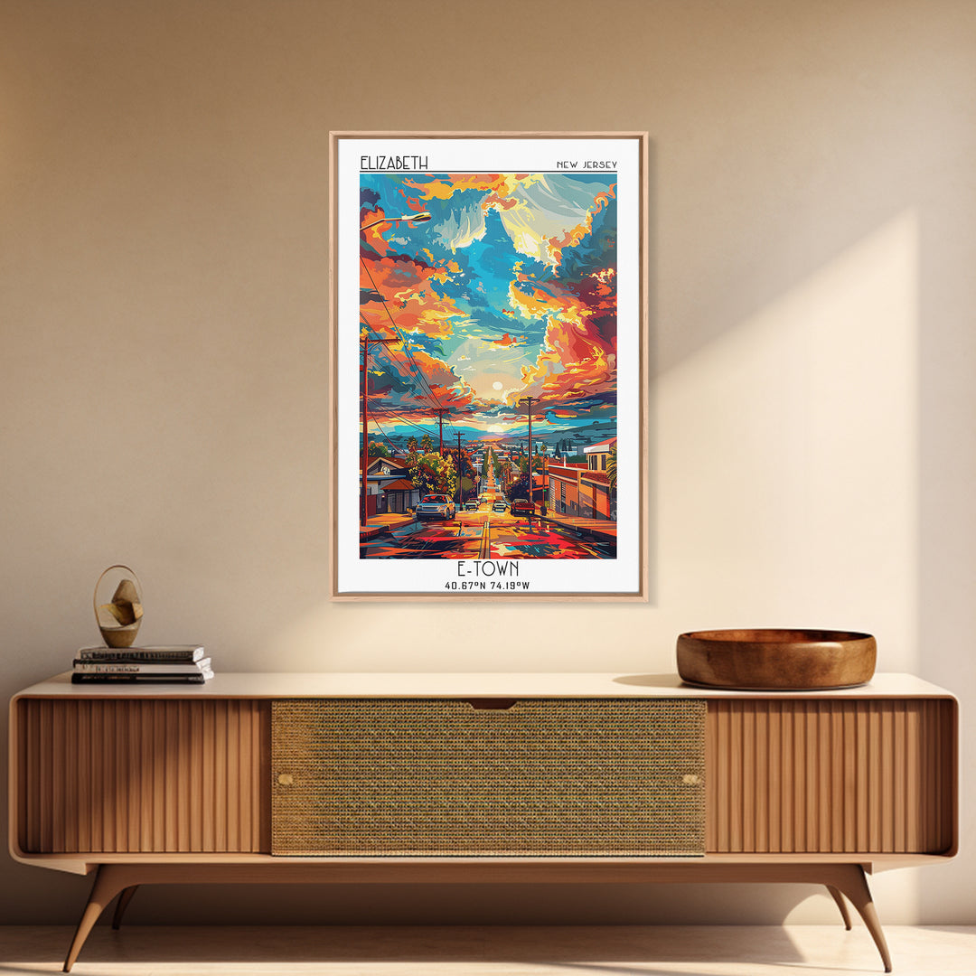 El Monte Travel Poster, Canvas Print, Retro Travel Poster, City Wall Art, City Art Print, Wanderlust Gift, Landscape Art, Home Decor