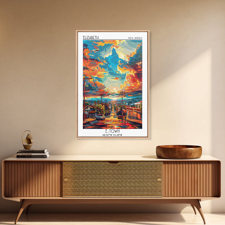 El Monte Travel Poster, Canvas Print, Retro Travel Poster, City Wall Art, City Art Print, Wanderlust Gift, Landscape Art, Home Decor
