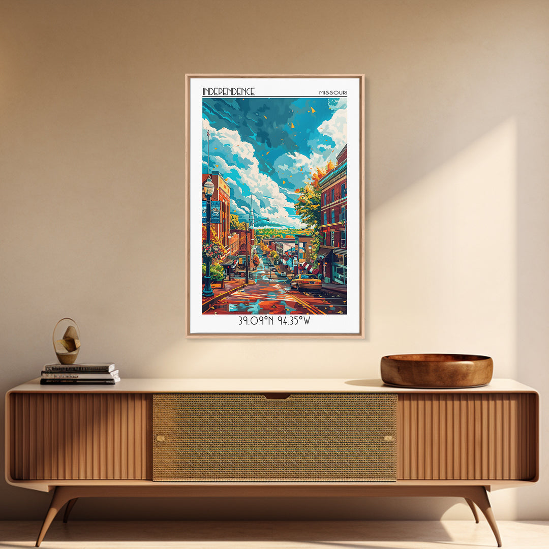 Independence Travel Poster, Canvas Print, Travel Wall Art, City Wall Art, Wall Art, Travel Posters, Modern Wall Decor, Travel Prints