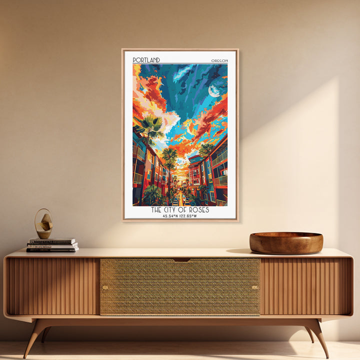 Port St Lucie Travel Poster, Framed Canvas Print, City Art Print, Travel Wall Art, City Wall Art, Travel Posters, City Travel Poster
