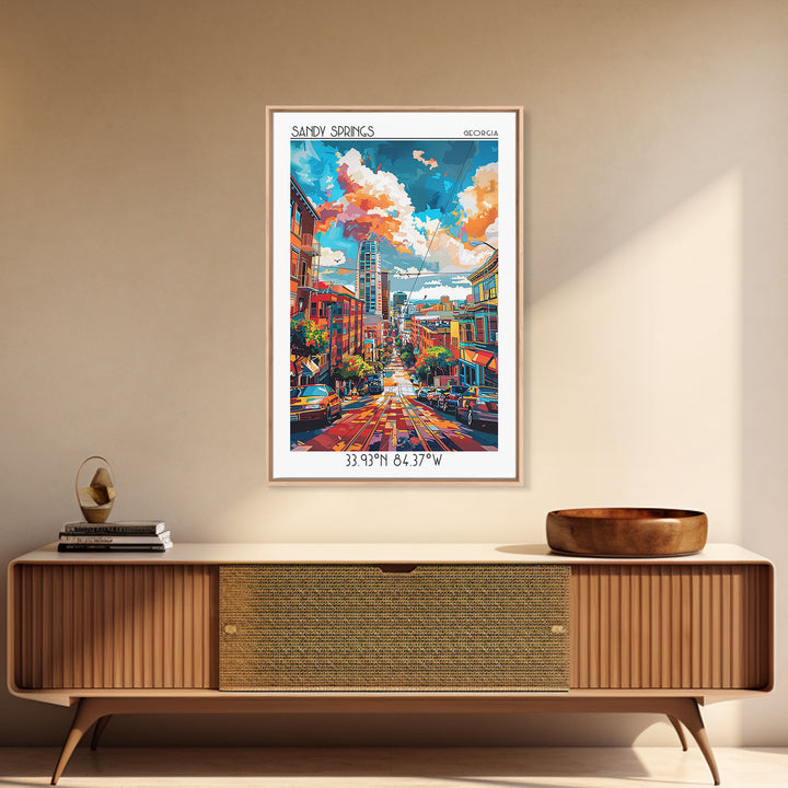 San Mateo Travel Poster, Framed Canvas Print, Vintage Travel Print, City Wall Art, Minimalist Poster, Poster Print, Travel Art Print
