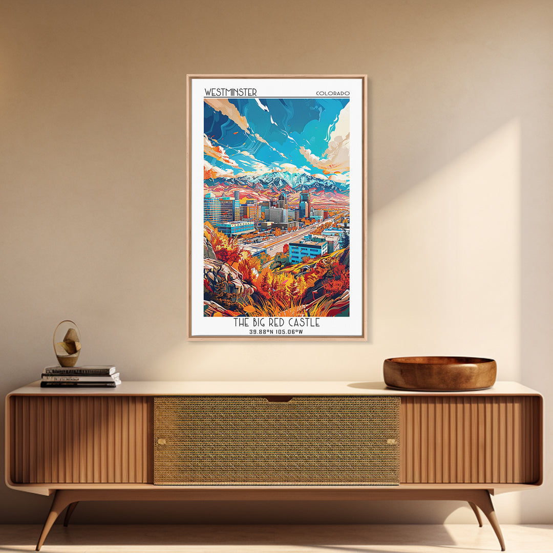 West Valley City Travel Poster, Canvas Print, Poster Print, Travel Wall Art, City Illustration, Home Office Decor, Minimalist Poster