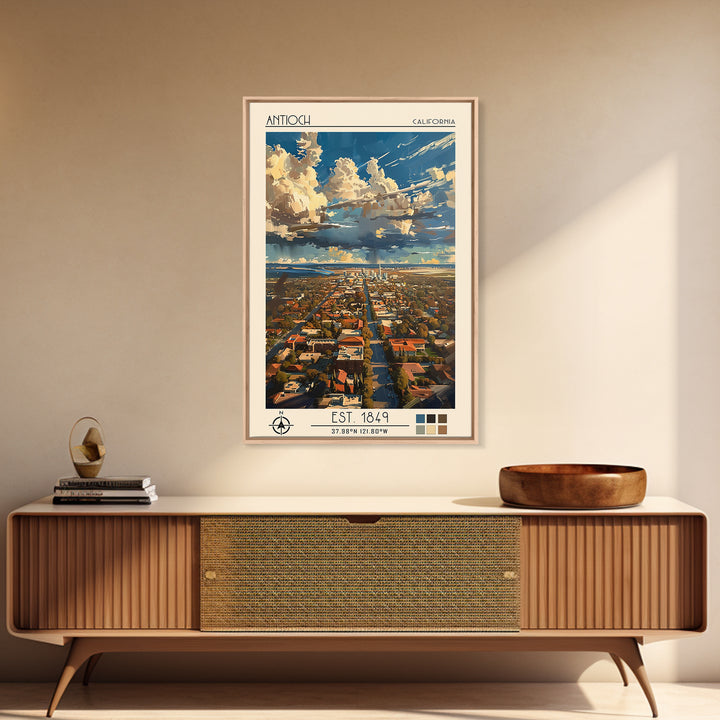 Antioch Travel Poster, Canvas Print, Poster Print, Travel Wall Art, Retro Wall Art, Vintage Poster, Travel Print, City Travel Poster