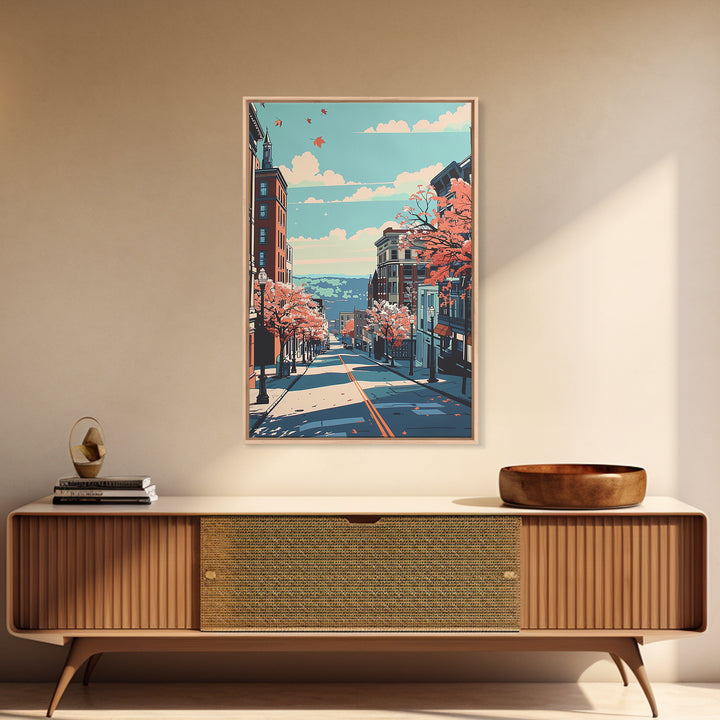 Allentown Travel Poster, Canvas Print, City Travel Poster, Vintage City Poster, Retro Travel Print, Vintage Travel, Gallery Wall Set
