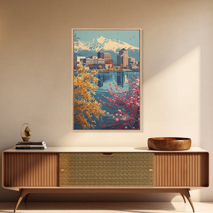Anchorage Travel Poster, Canvas Print, Travel Art Print, Modern Wall Decor, Travel Prints, Travel Decor, Travel Wall Decor, Wall Art