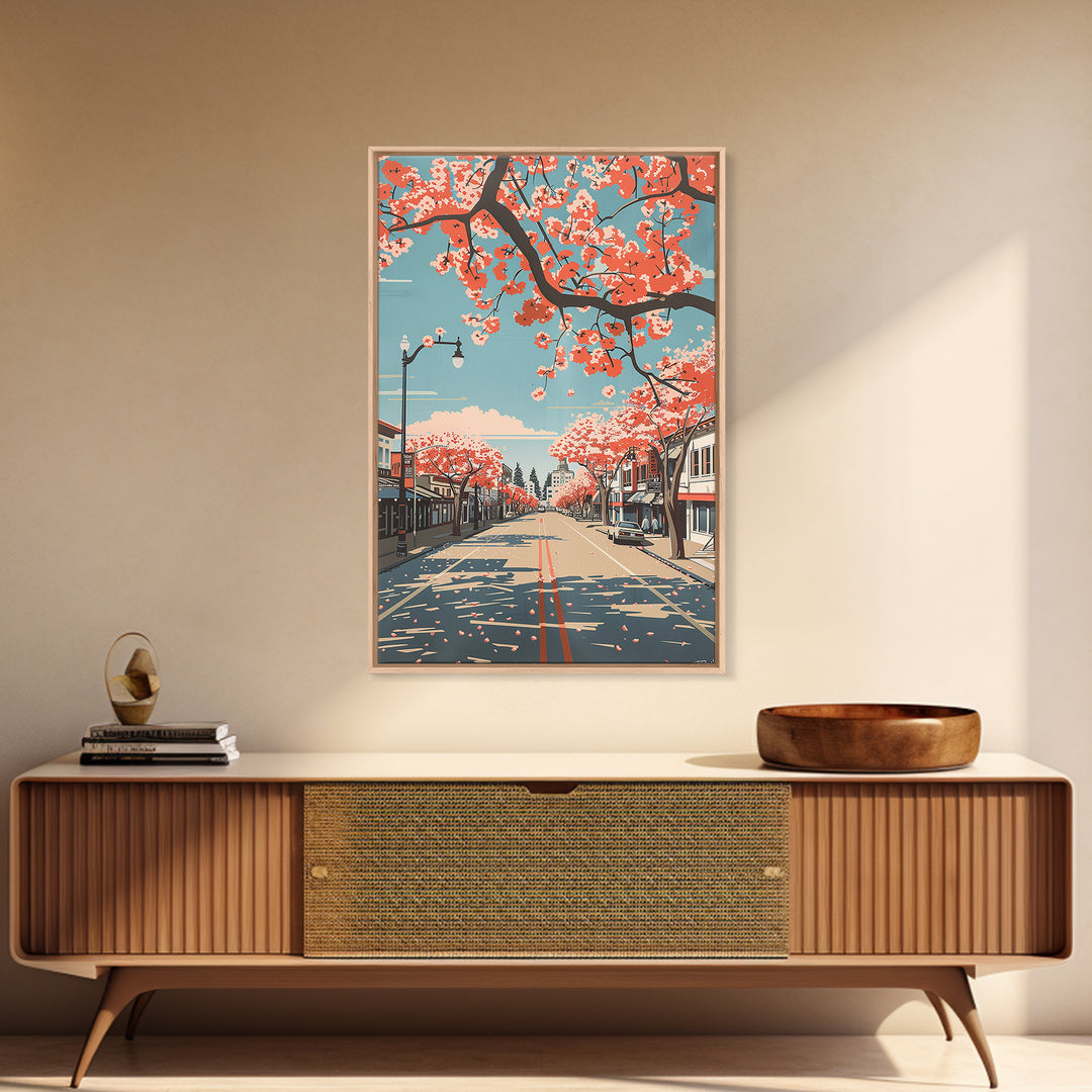 Antioch Travel Poster, Framed Canvas Print, Vintage Travel Print, City Wall Art, Poster Art, City Illustration, Living Room Wall Art