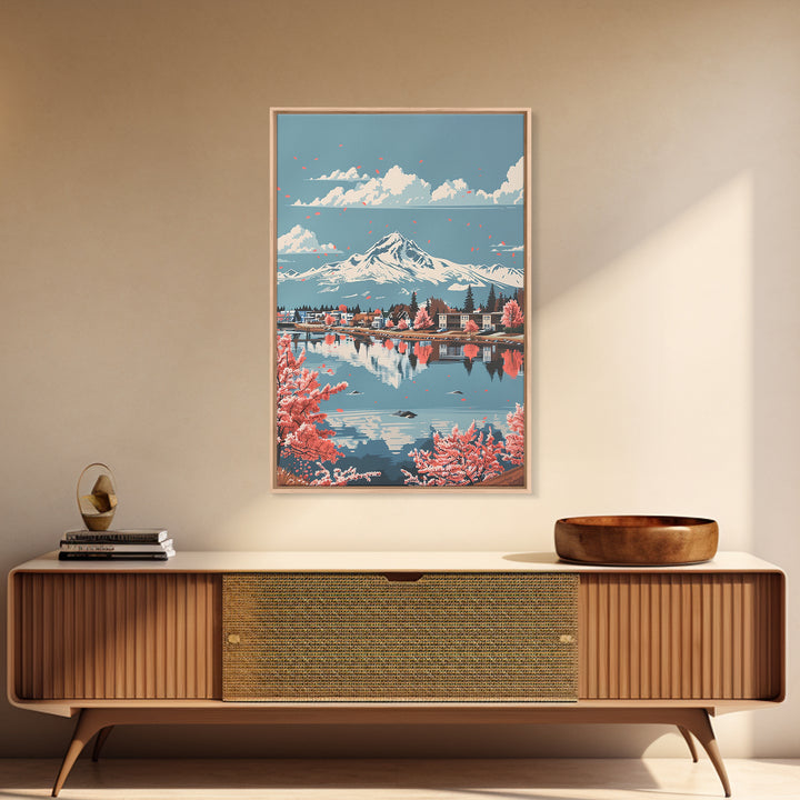 Bend Travel Poster, Framed Canvas Print, Travel Wall Art, City Wall Art, Vintage Posters, Vintage Travel, Travel Art Print, Wall Art