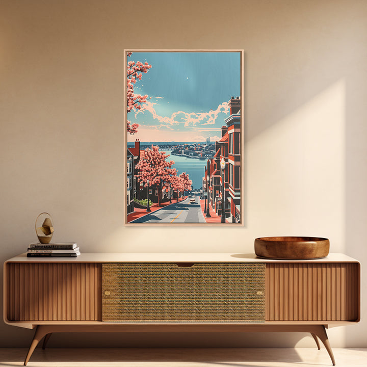 Cambridge Travel Poster, Canvas Print, Travel Wall Decor, Minimalist Poster, Modern Wall Decor, City Art Print, Living Room Wall Art