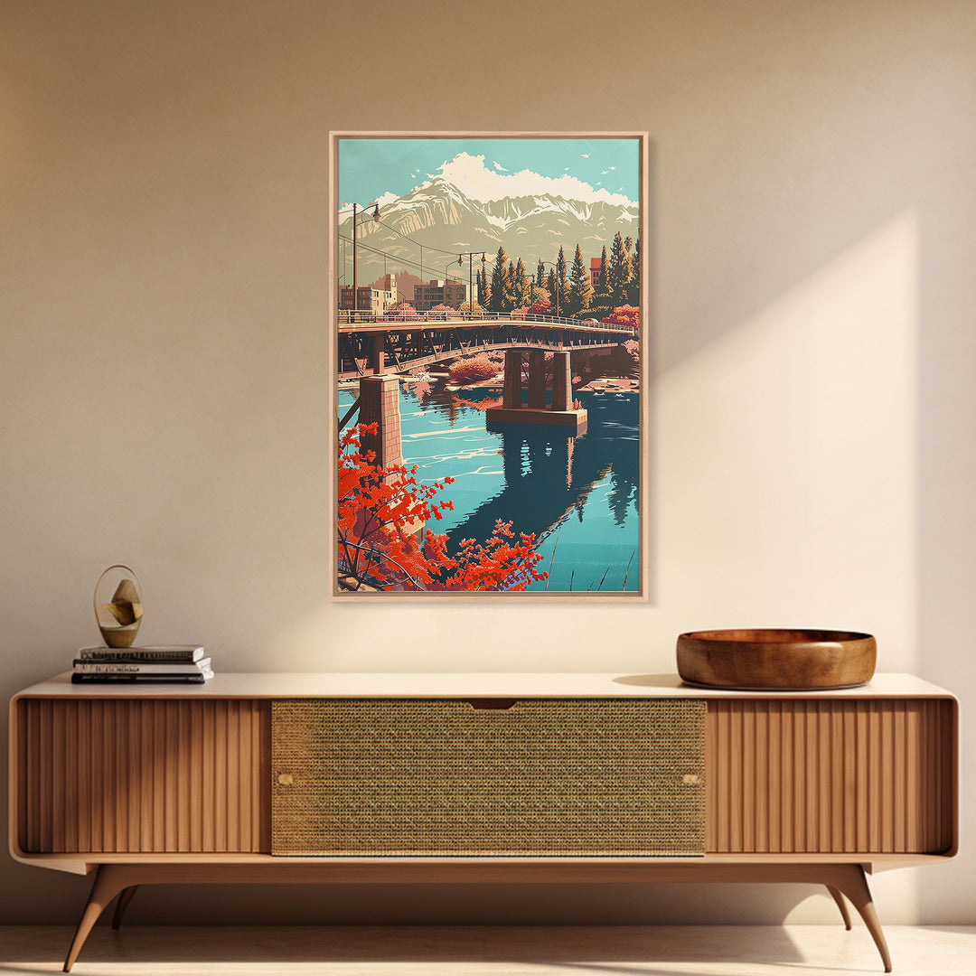 Colorado Springs Travel Poster, Canvas Print, Travel Art Print, Modern Wall Decor, Wanderlust Gift, Poster Print, Retro Travel Print