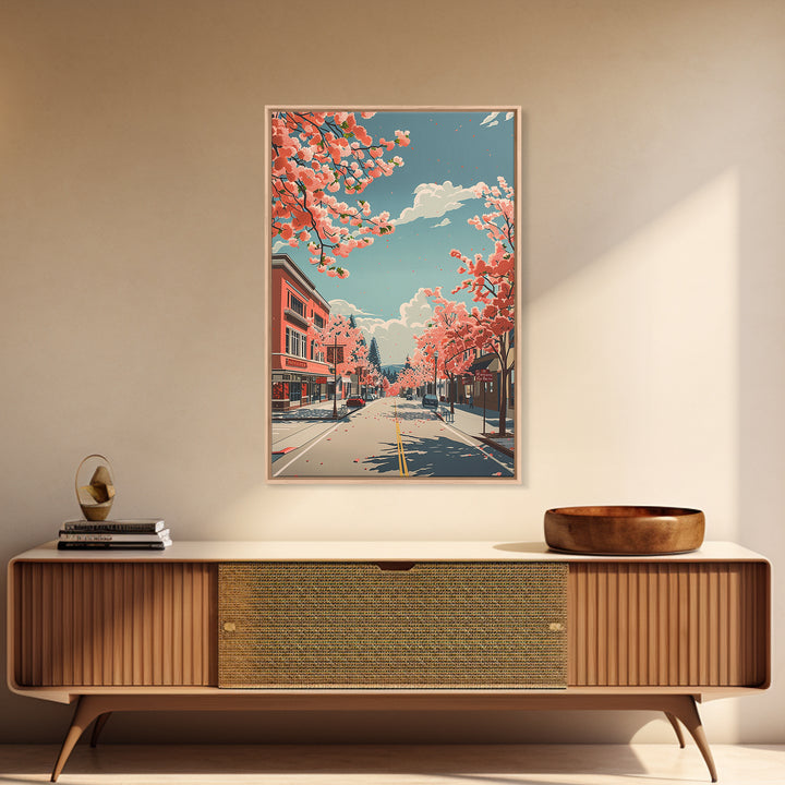 Fairfield Travel Poster, Framed Canvas Print, City Art Print, Travel Wall Art, Living Room Wall Art, Wanderlust Gift, Travel Posters
