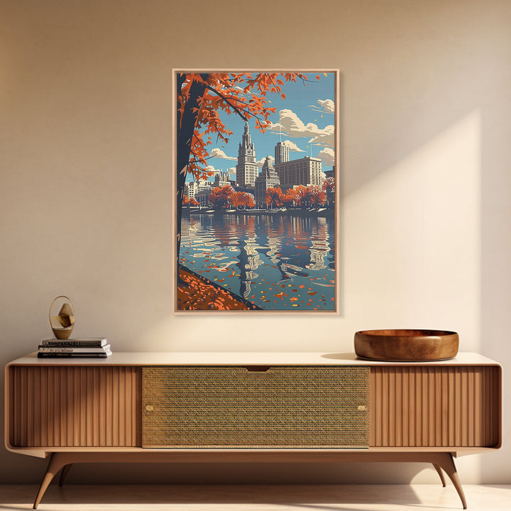 Fort Wayne Travel Poster, Canvas Print, City Art Print, Travel Wall Art, Art Print, Colorful Wall Art, City Wall Art, Fine Art Print