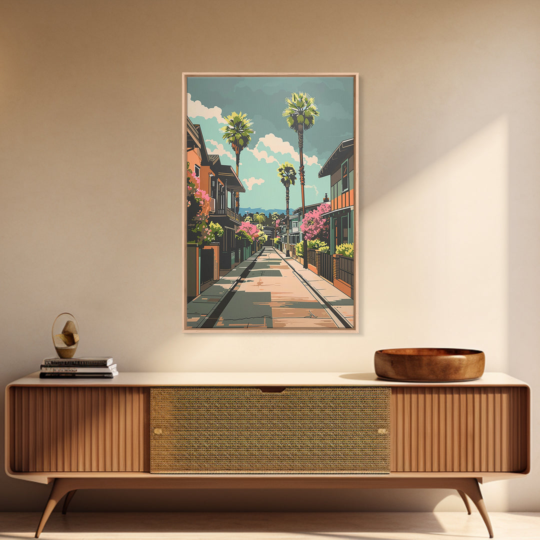 Fremont Travel Poster, Framed Canvas Print, Poster Print, Travel Wall Art, Vintage Travel Print, Living Room Wall Art, City Wall Art