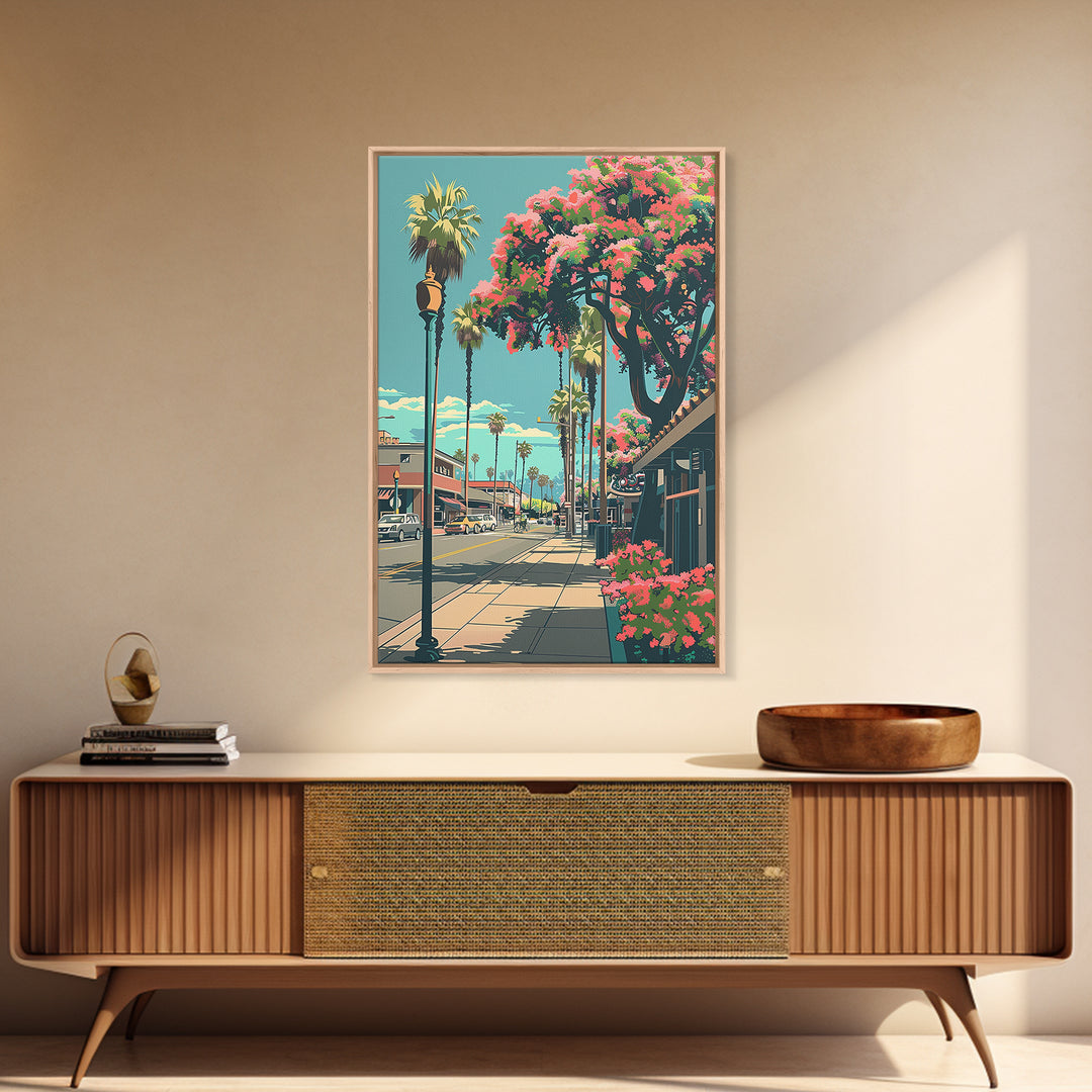 Garden Grove Travel Poster, Framed Canvas Print, City Travel Poster, Travel Wall Decor, Poster Art, Modern Wall Decor, Travel Prints