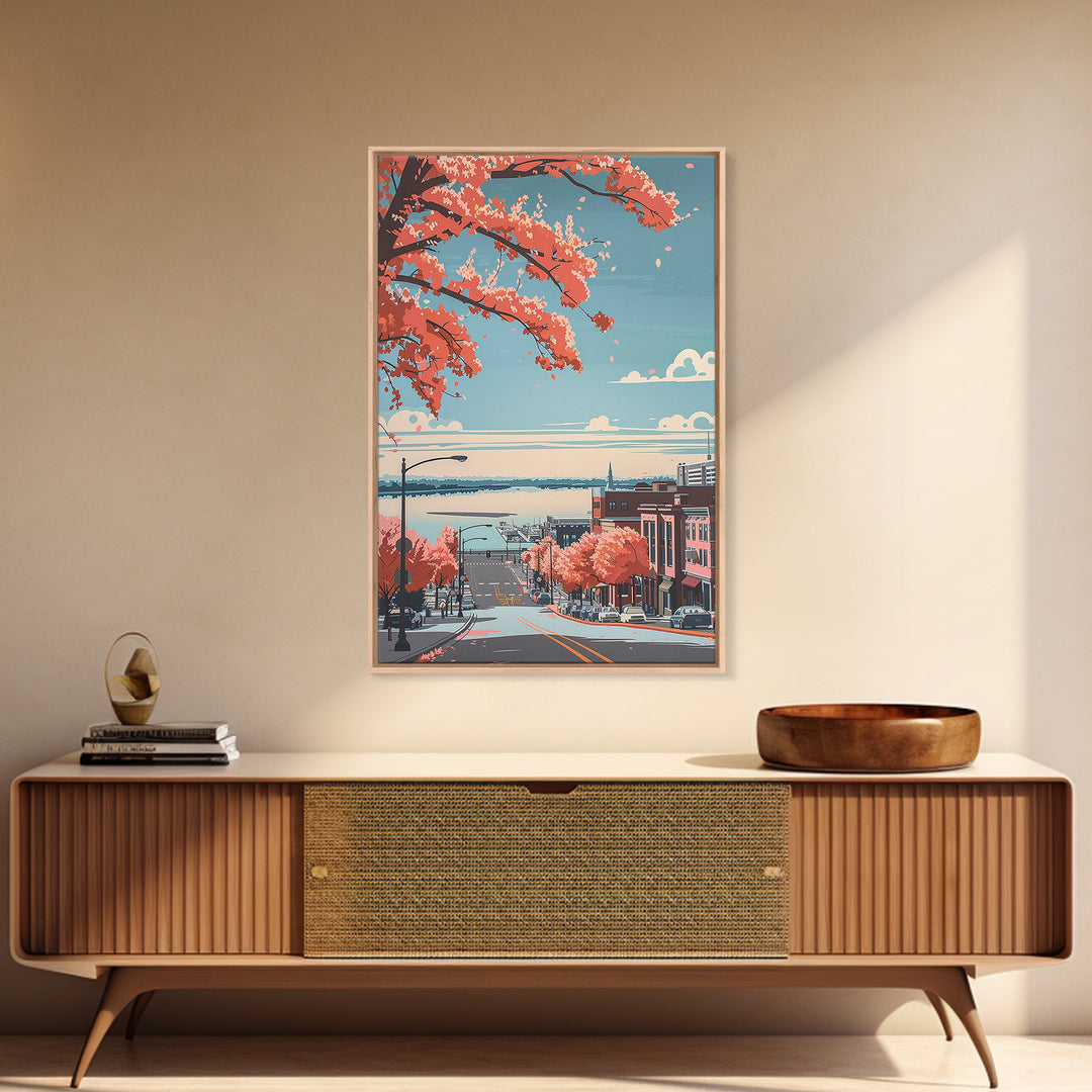 Green Bay Travel Poster, Canvas Print, Travel Art Print, Modern Wall Decor, Travel Posters, Mid Century Wall Art, City Travel Poster