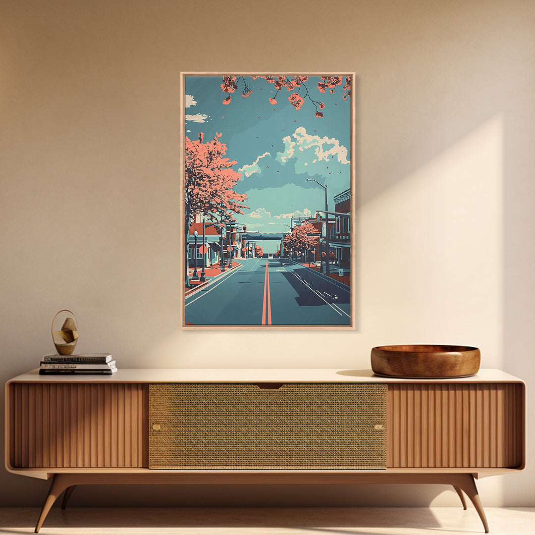 Hampton Travel Poster, Canvas Print, Poster Print, Travel Wall Art, City Travel Poster, Travel Print, Poster Art, Vintage Travel Art