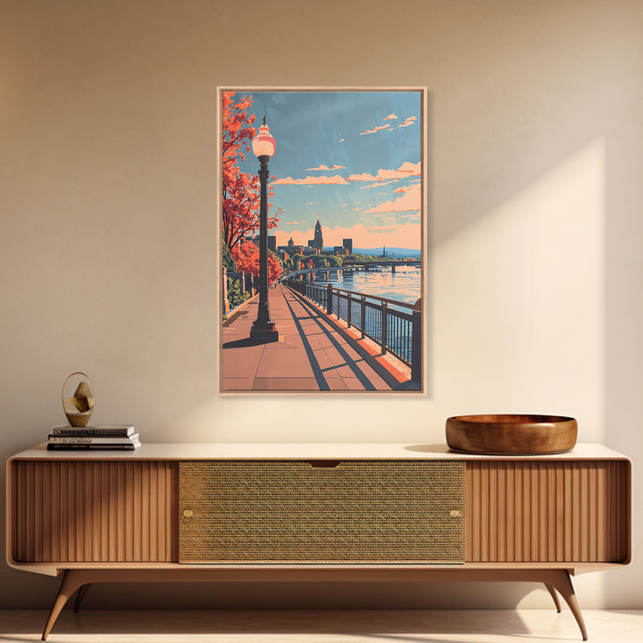 Hartford Travel Poster, Canvas Print, Travel Wall Art, City Wall Art, Art Print, Travel Prints, Travel Art Print, City Travel Poster