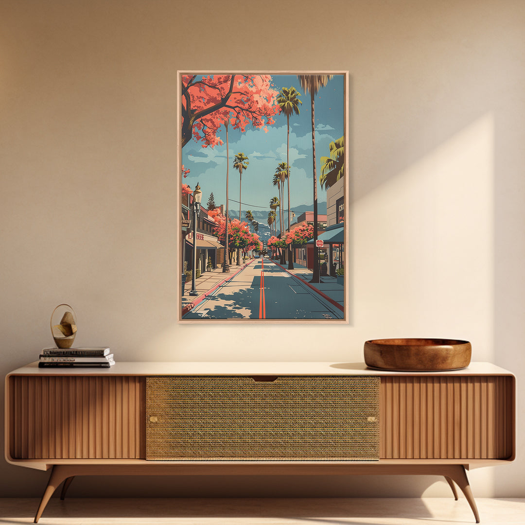 Hesperia Travel Poster, Canvas Print, Travel Wall Art, City Wall Art, Fine Art Print, Vintage Travel, Gallery Wall Set, Travel Print