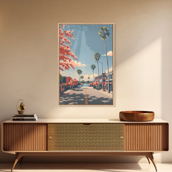 Lakeland Travel Poster, Framed Canvas Print, Travel Wall Art, City Wall Art, Gallery Wall Set, Travel Decor, Travel Prints, Wall Art