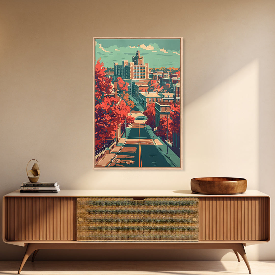 Lexington Travel Poster, Canvas Print, Poster Print, Travel Wall Art, Travel Decor, Modern Wall Decor, City Art Print, Travel Prints