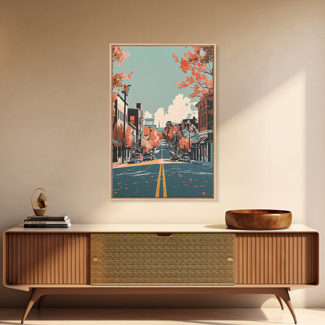 Macon Travel Poster, Canvas Print, City Art Print, Travel Wall Art, Travel Prints, Vintage Posters, City Travel Poster, Travel Print
