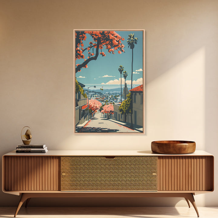 Orange Travel Poster, Canvas Print, City Travel Poster, Travel Wall Decor, Art Print, Retro Travel Poster, Poster Art, City Wall Art
