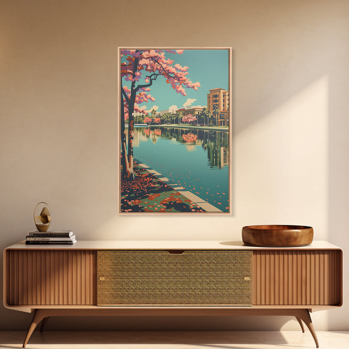 Pembroke Pines Travel Poster, Canvas Print, Travel Art Print, Modern Wall Decor, Retro Wall Art, Wall Art, Art Print, City Art Print